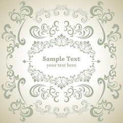 Abstract Floral Frame