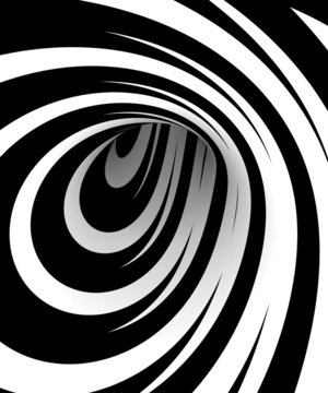 Fototapeta Streszczenie spirala czarno-biały