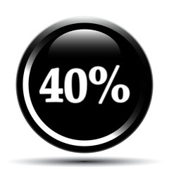40 PERCENT ICON
