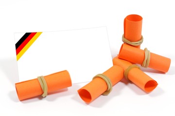 Deutschlandflagge auf Karte