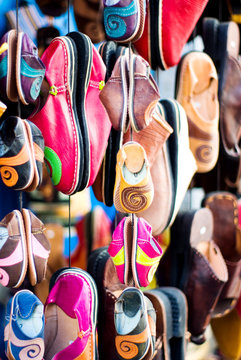 shoes on a bazaar