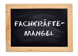 Tafel Schild // Concep Business // Fachkräftemangel