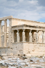 Fototapeta na wymiar Porch kariatydy świątyni Erechtejon