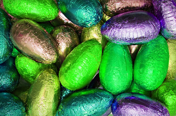 shiny easter eggs