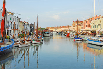 Cesenatico fishing harbor designed by Leonardo da Vinci