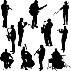 musicians collection - vector