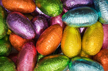 shiny easter eggs