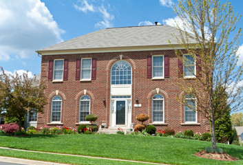 Colonial Brick Single Family House Home MD USA - 30200378