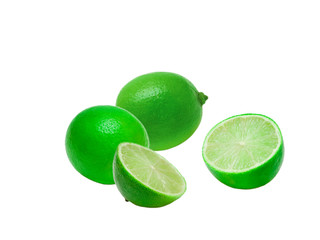 lime isolated on white background