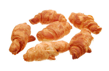 The fresh buns on white