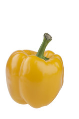 Paprika pepper food isolated over white.