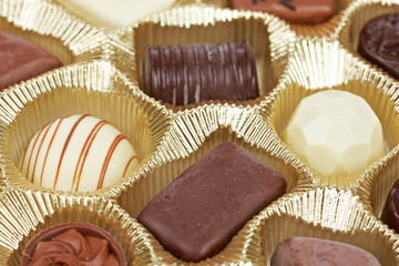 Chocolate candies background
