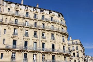 Fototapeten Building in the old port of Marseilles, France © TravelWorld