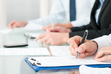 Taking notes at work