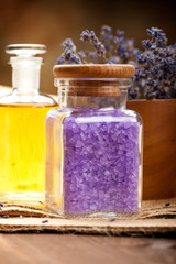 Spa essentials - lavender aromatherapy