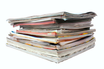 Pile of magazines