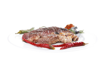 meat food : grilled beef steak