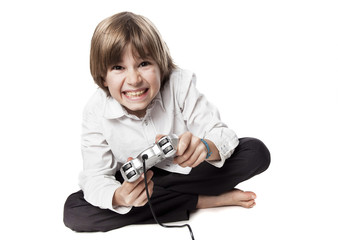 jeu vid&eacute;o manette joystick addiction dangereux dingue fou folie