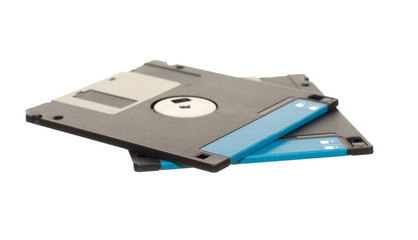 diskettes isolated on the white background