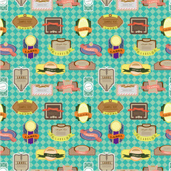 seamless label pattern