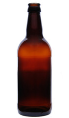 Empty Brown Beer Glass Bottle