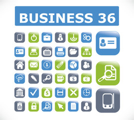 36 business presentation buttons