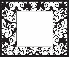 Black-White retro photo frame