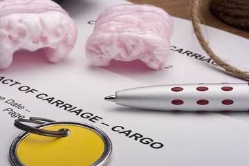 Naklejka premium Foam filler and Contract