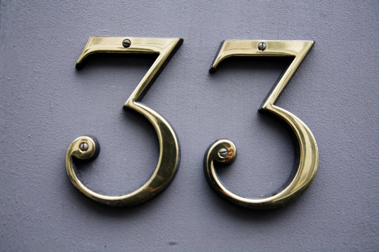 brass number 33