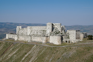 Fototapeta na wymiar Crak de Chevalier / Crusader castle, Syria, Syria