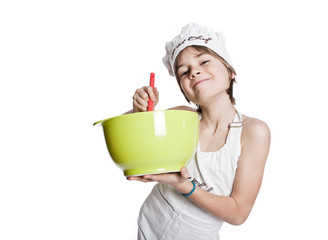cuisinier recette cuisine préparer repas tourner remuer enfant