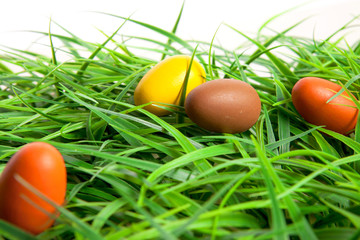 Ostern Eier Ostereier Hintergrund Karte