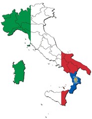 Kalabrien auf Italien