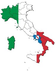 Kampanien auf Italien