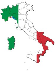 Ligurien auf Italien