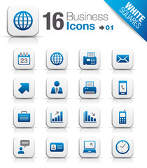 White Squares - Office and Business icons 01