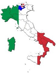 Trentio-Südtirol auf Italien
