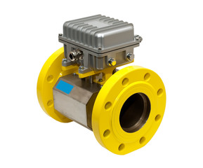 Yellow gas meter