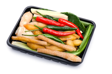 Vegetable Basket in box close up