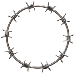 barbed wire circle