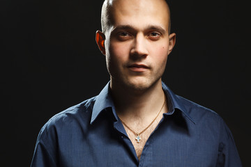 Good looking fashion young with a urban look