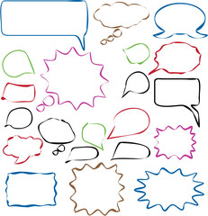 Obraz premium comic speech bubbles