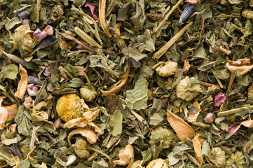 Kräuterteemischung-Hintergrund