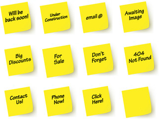 Sticky post it notes