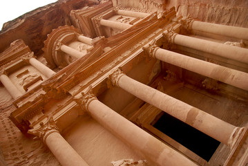 The Treasury building in Petra