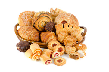 Bakery foodstuffs set