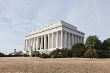 Fototapeta na wymiar The Lincoln memorial in Washington DC