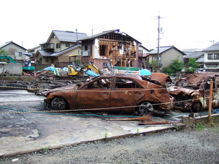 火事後現場
