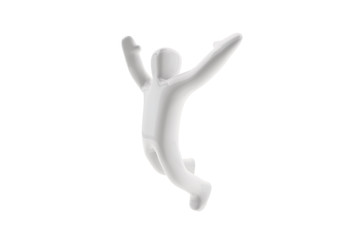 Freudensprung (mit Freistellungspfad)