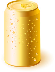 Gold drink can